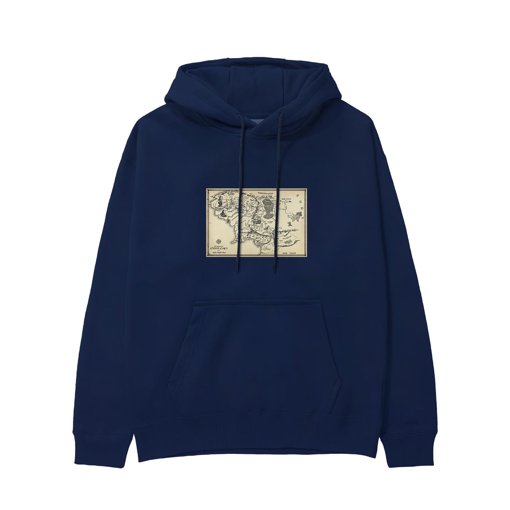 Yüzüklerin Efendisi Orta Dünya Haritası - Lord Of The Rings Hoodie