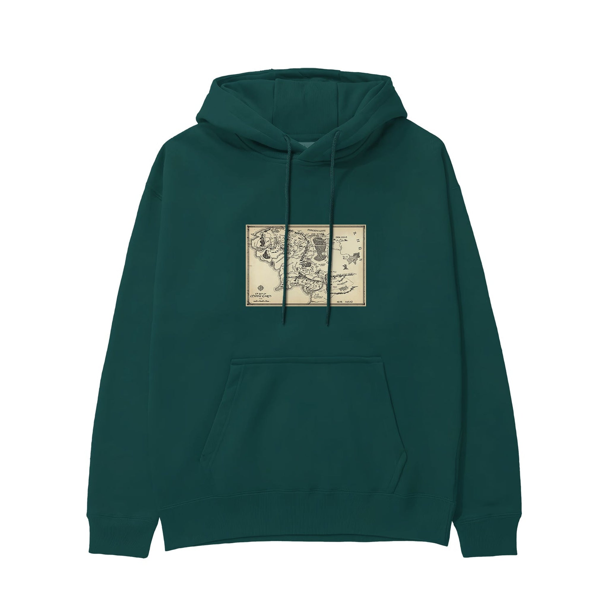 Yüzüklerin Efendisi Orta Dünya Haritası - Lord Of The Rings Hoodie