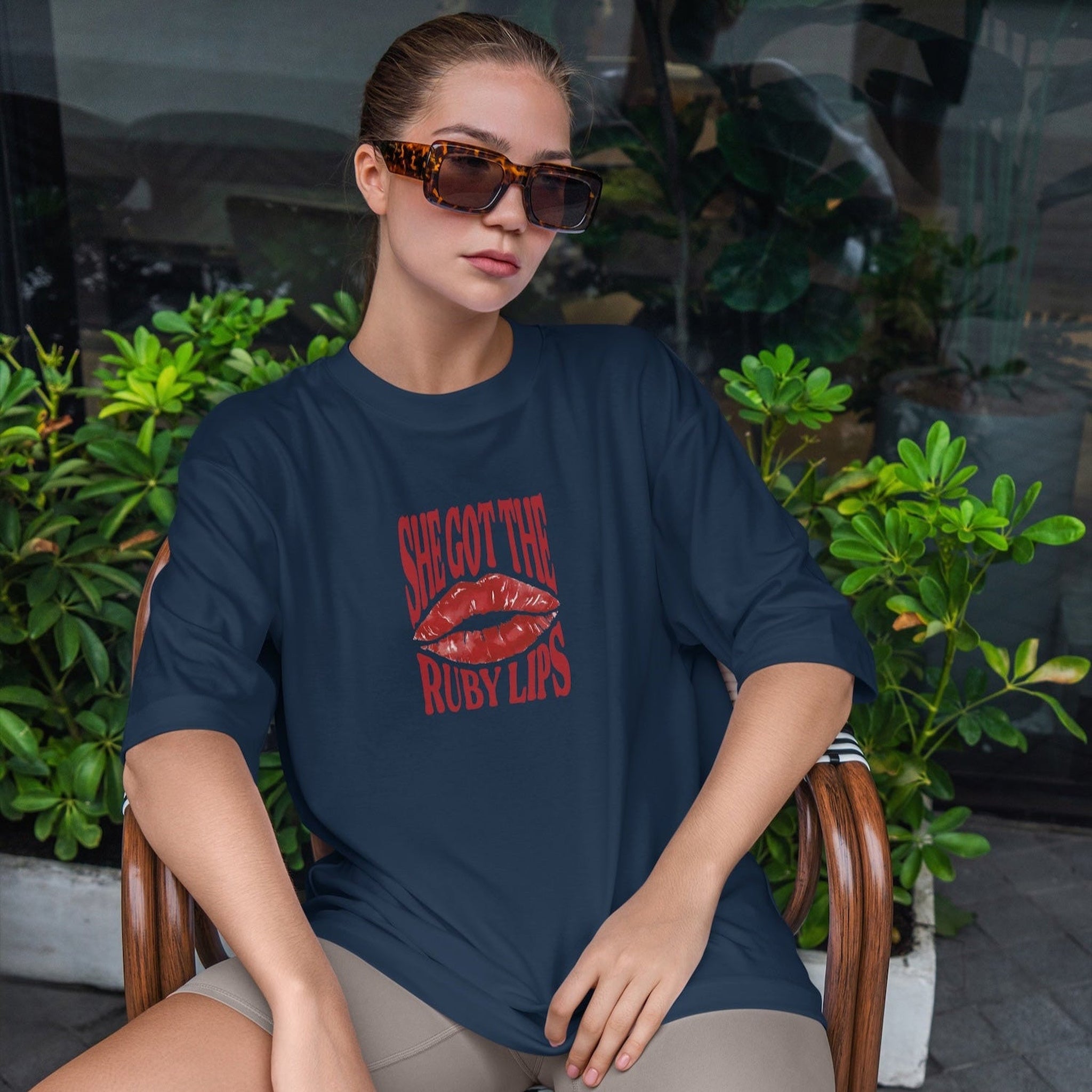 Ruby Lips Oversize Tişört