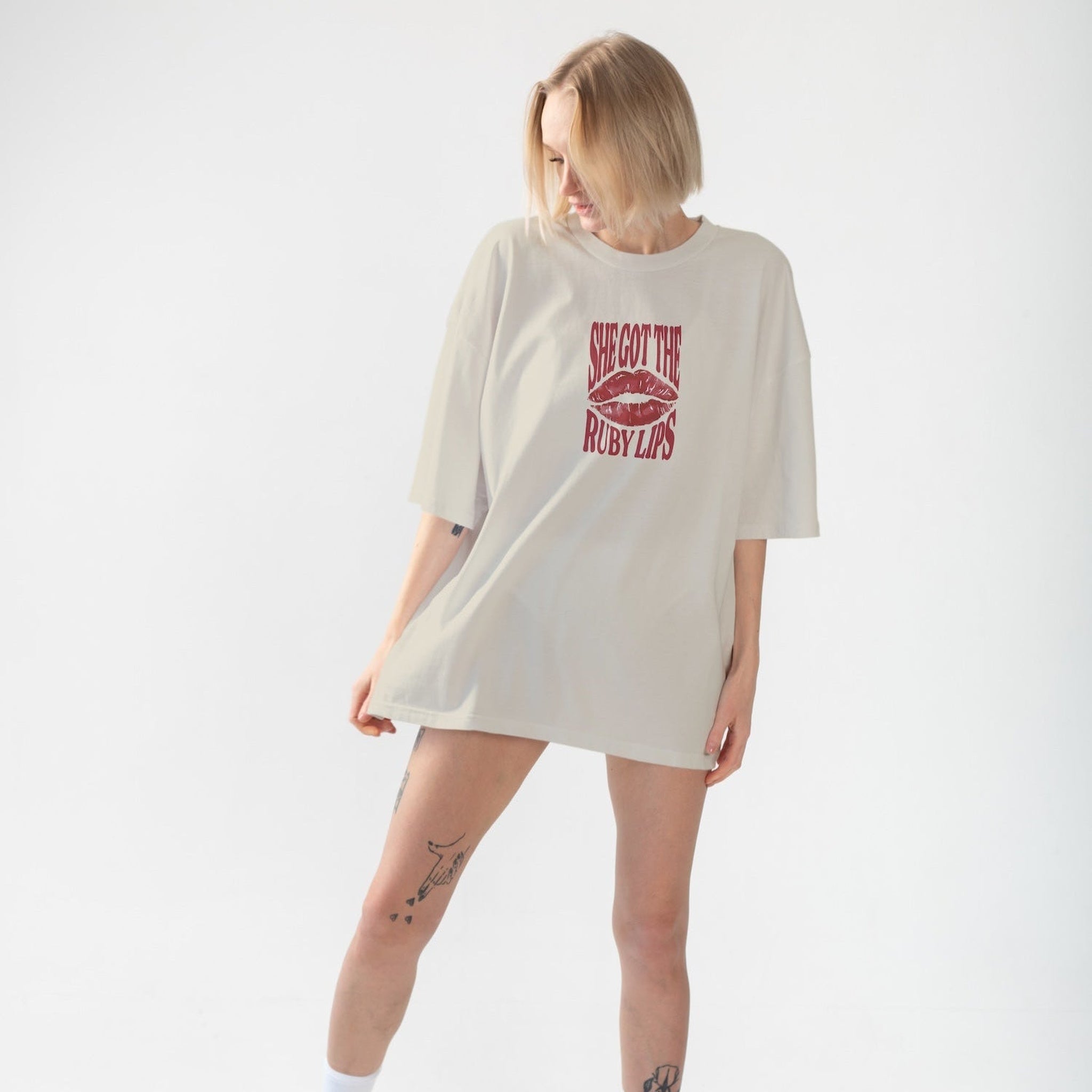 Ruby Lips Oversize Tişört