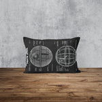 Death Star Chalkboard Çift Taraflı Yastık Kılıfı 2 Adet