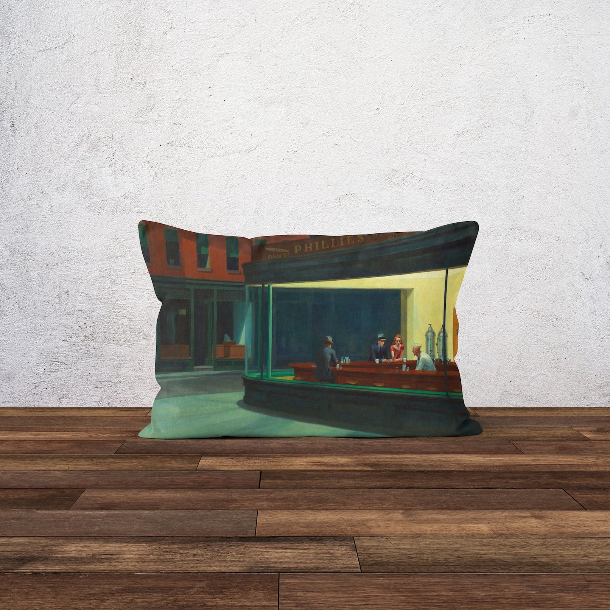 Gece Kuşları - Nighthawks Çift Taraflı Yastık Kılıfı 2 Adet