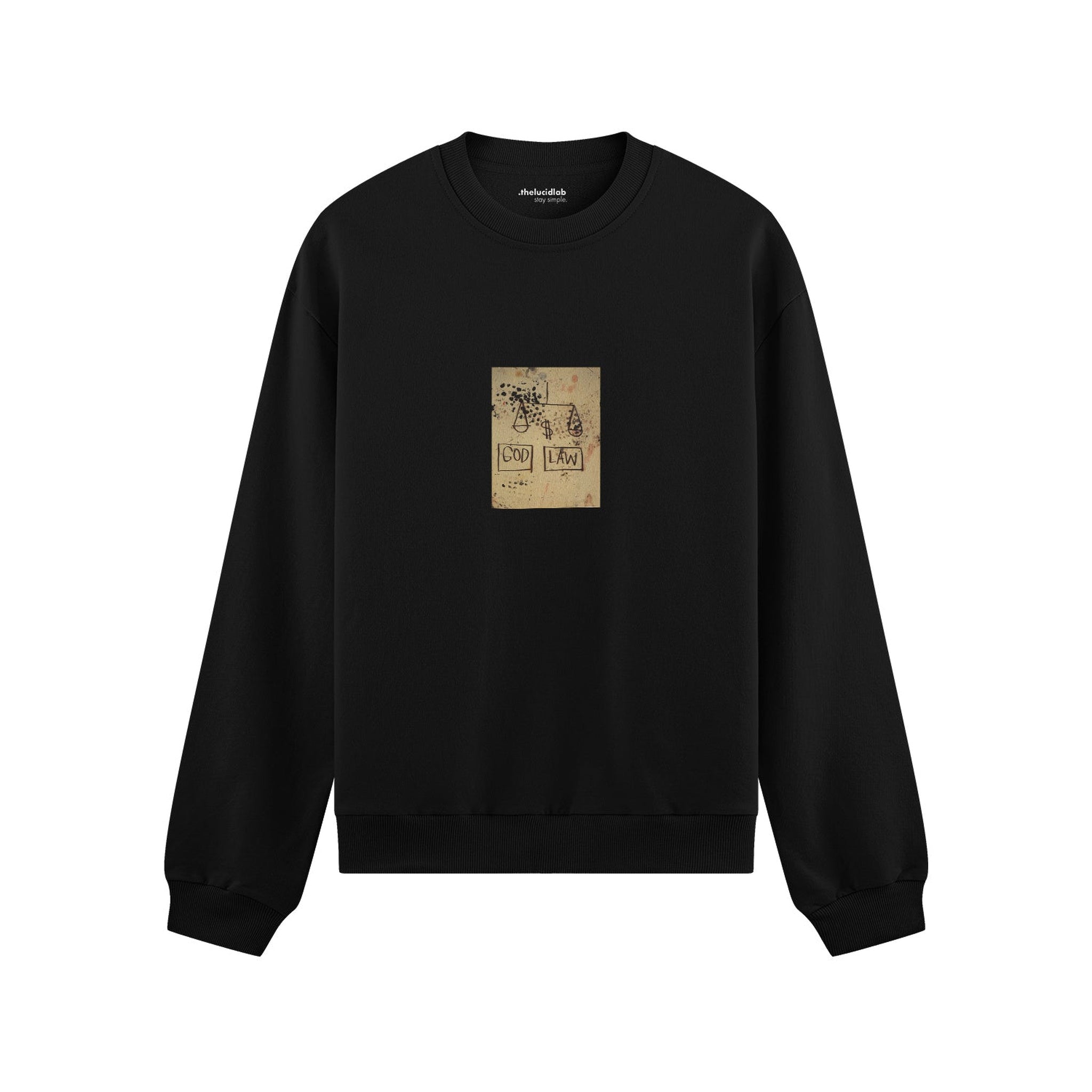 God, Law (1981) - Basquiat Oversize Sweatshirt