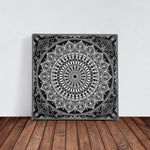 Black Mandala Kanvas Tablo