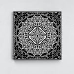 Black Mandala Kanvas Tablo