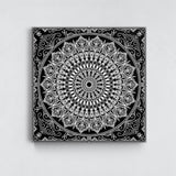 Black Mandala Kanvas Tablo