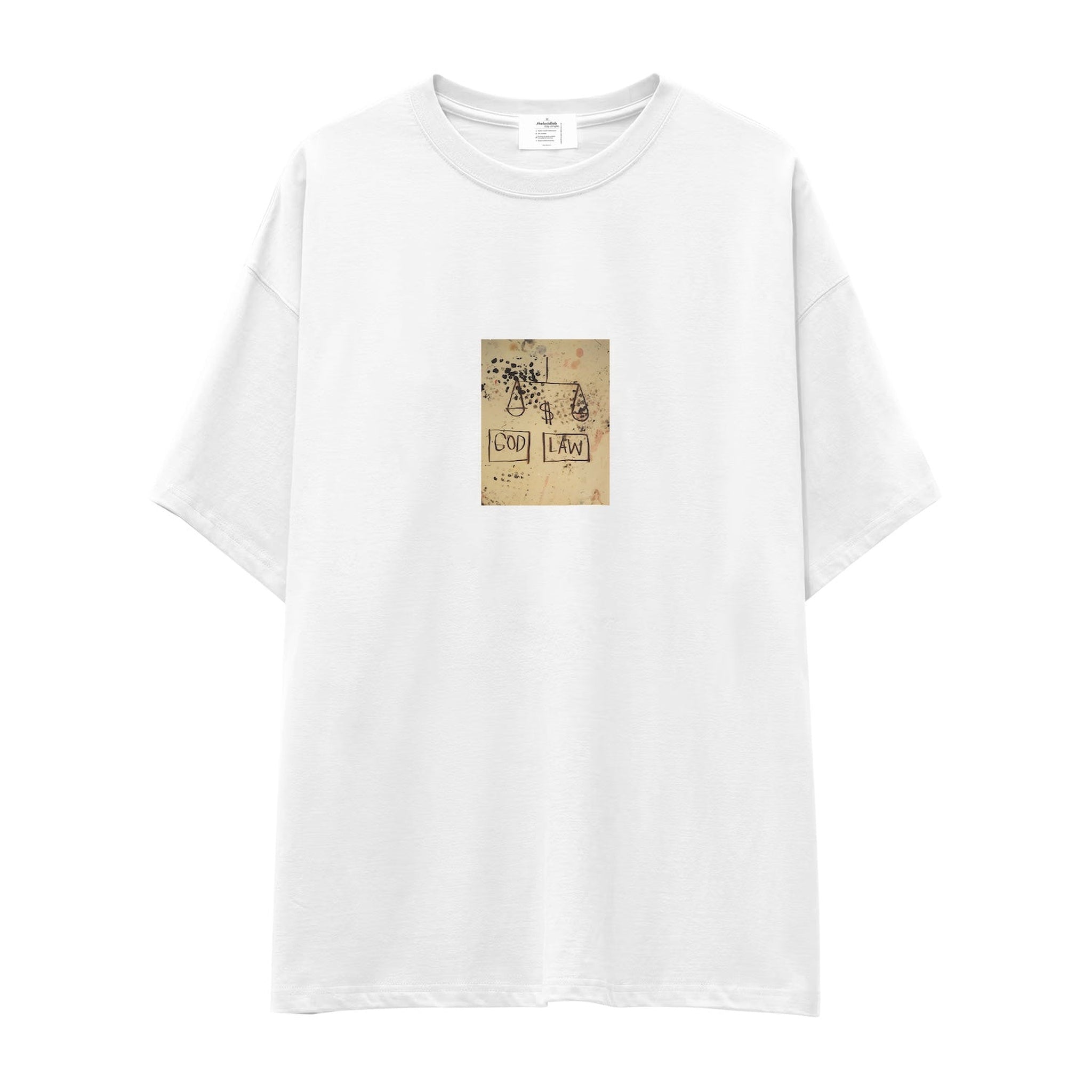 God, Law (1981) - Basquiat Oversize Tişört
