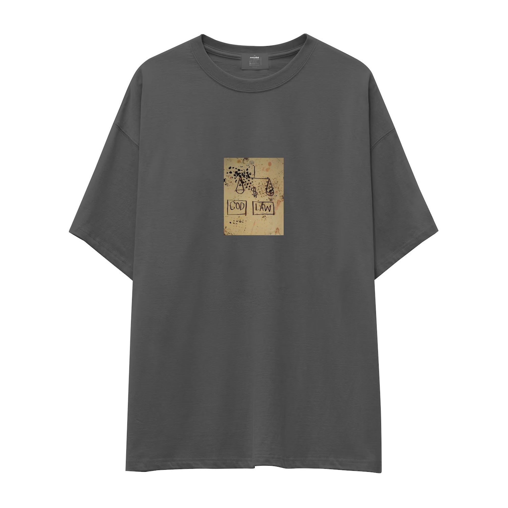God, Law (1981) - Basquiat Oversize Tişört