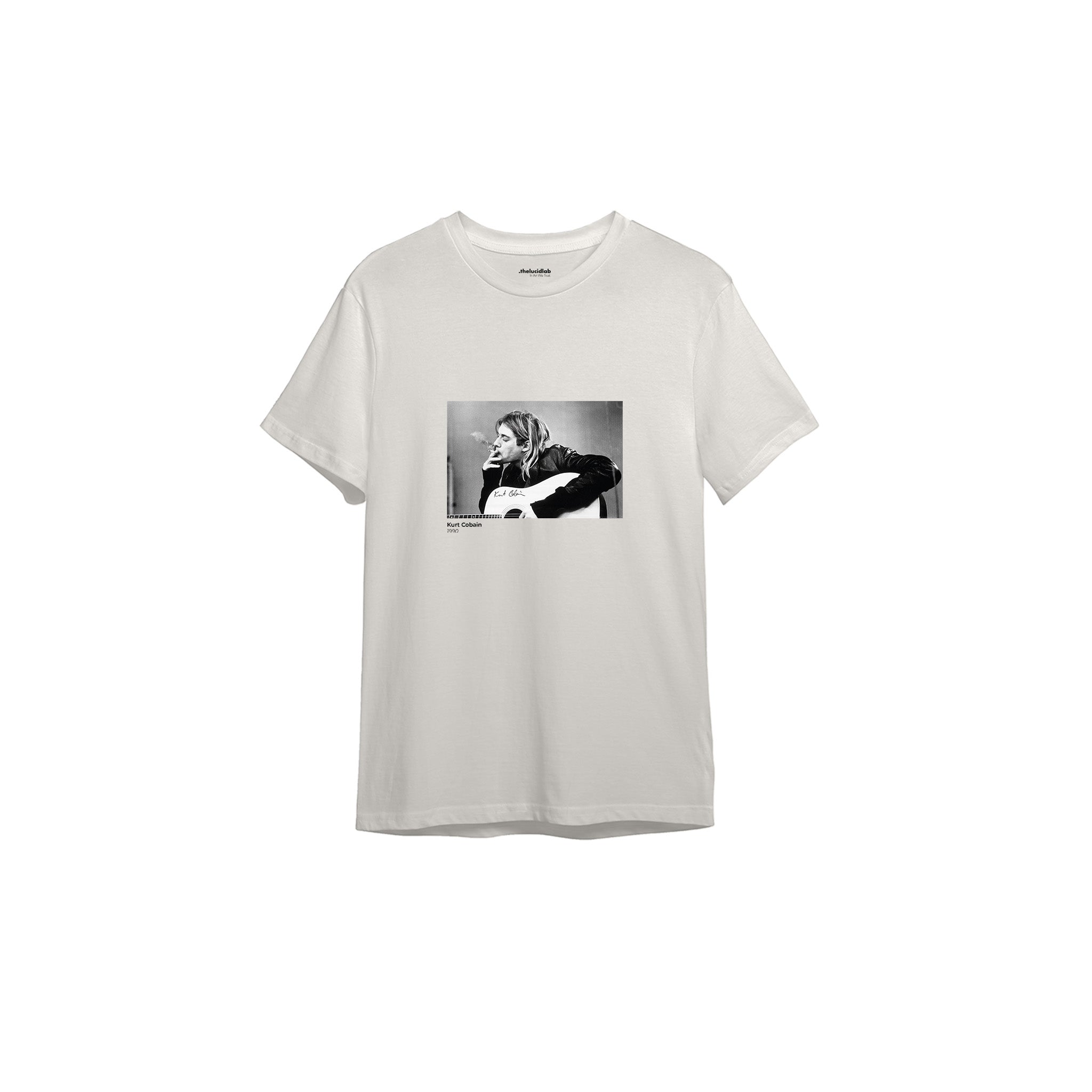 Kurt Cobain 1990 Tişört — Ekru