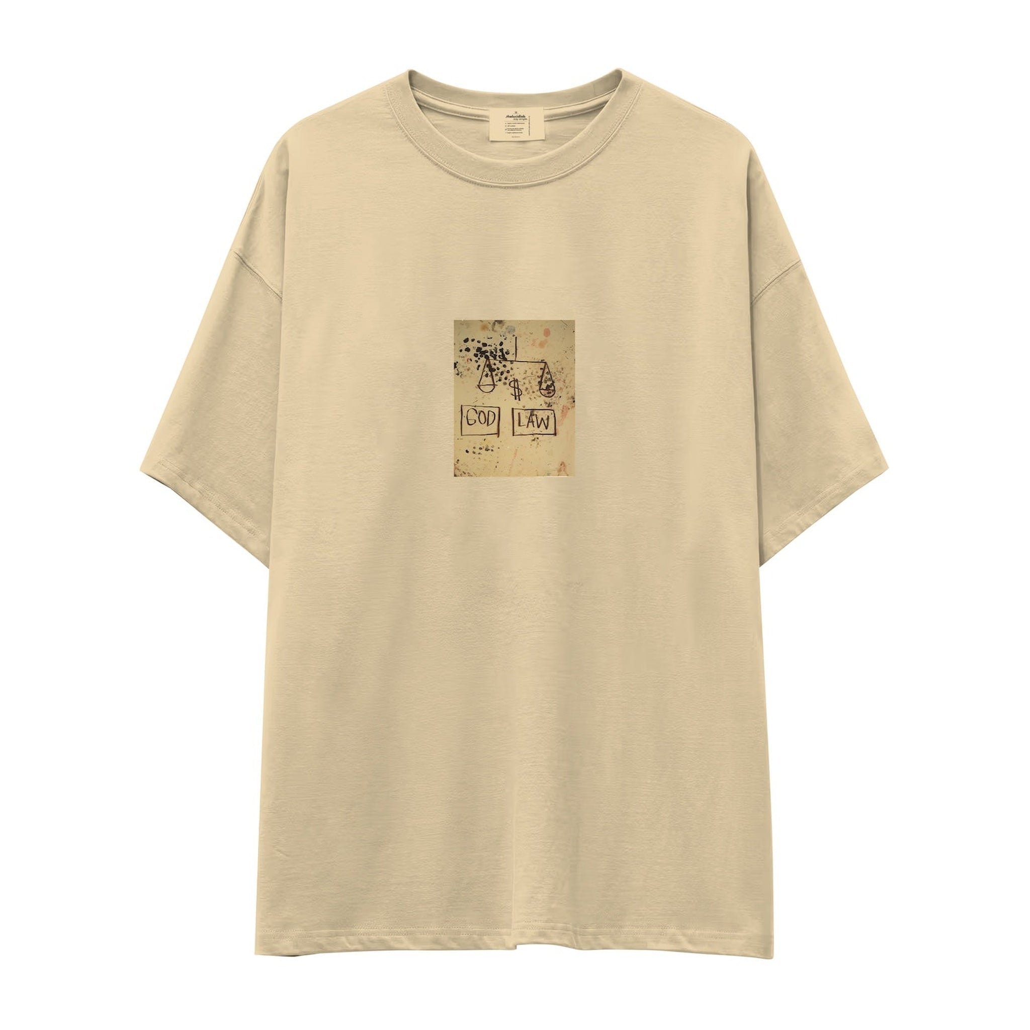 God, Law (1981) - Basquiat Oversize Tişört