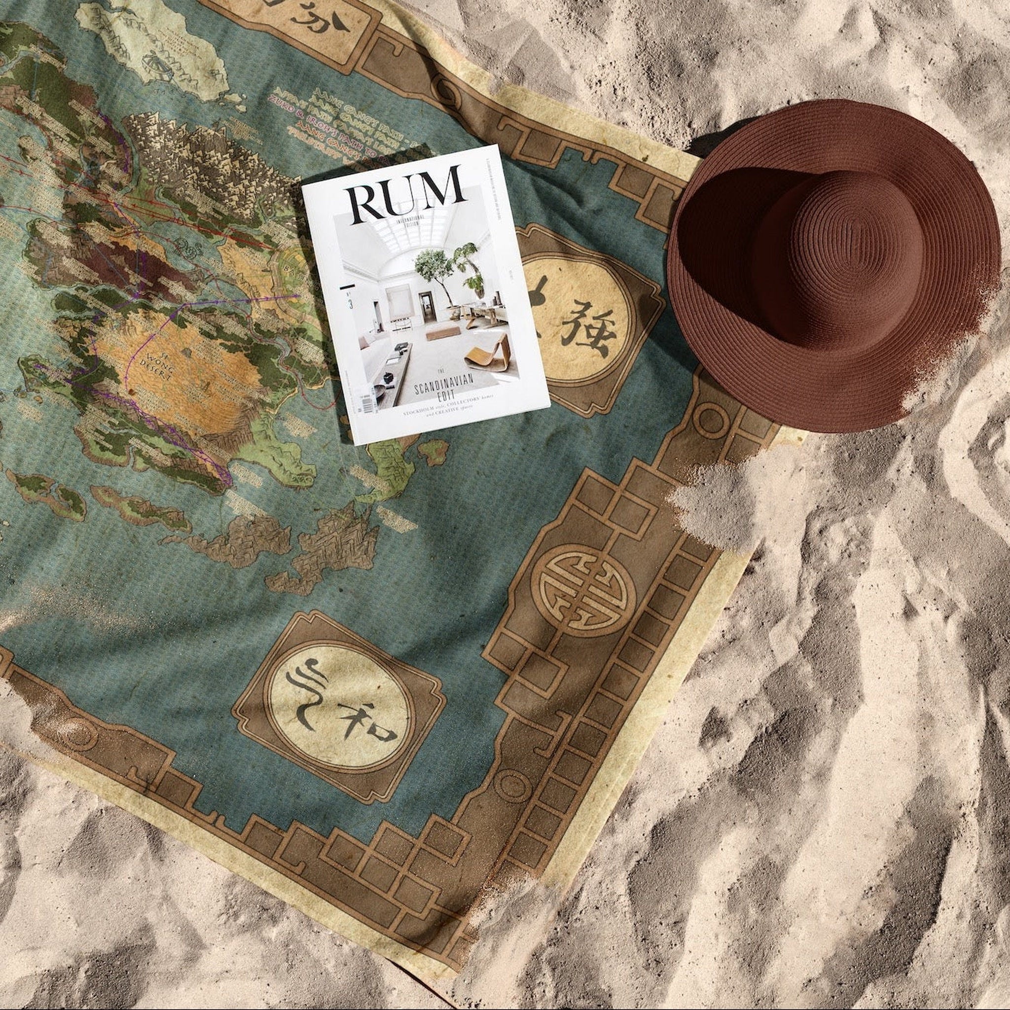 Avatar The Last Airbender Map Plaj Havlusu