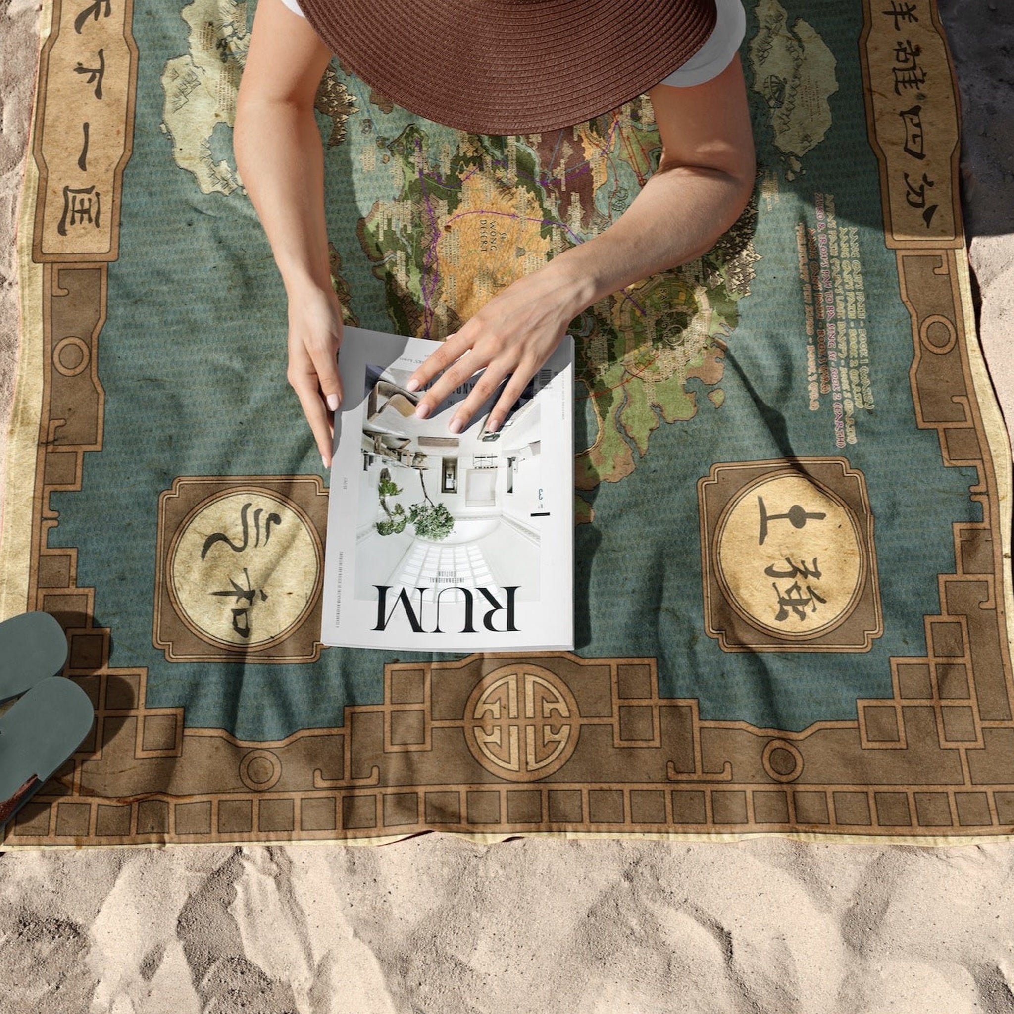 Avatar The Last Airbender Map Plaj Havlusu