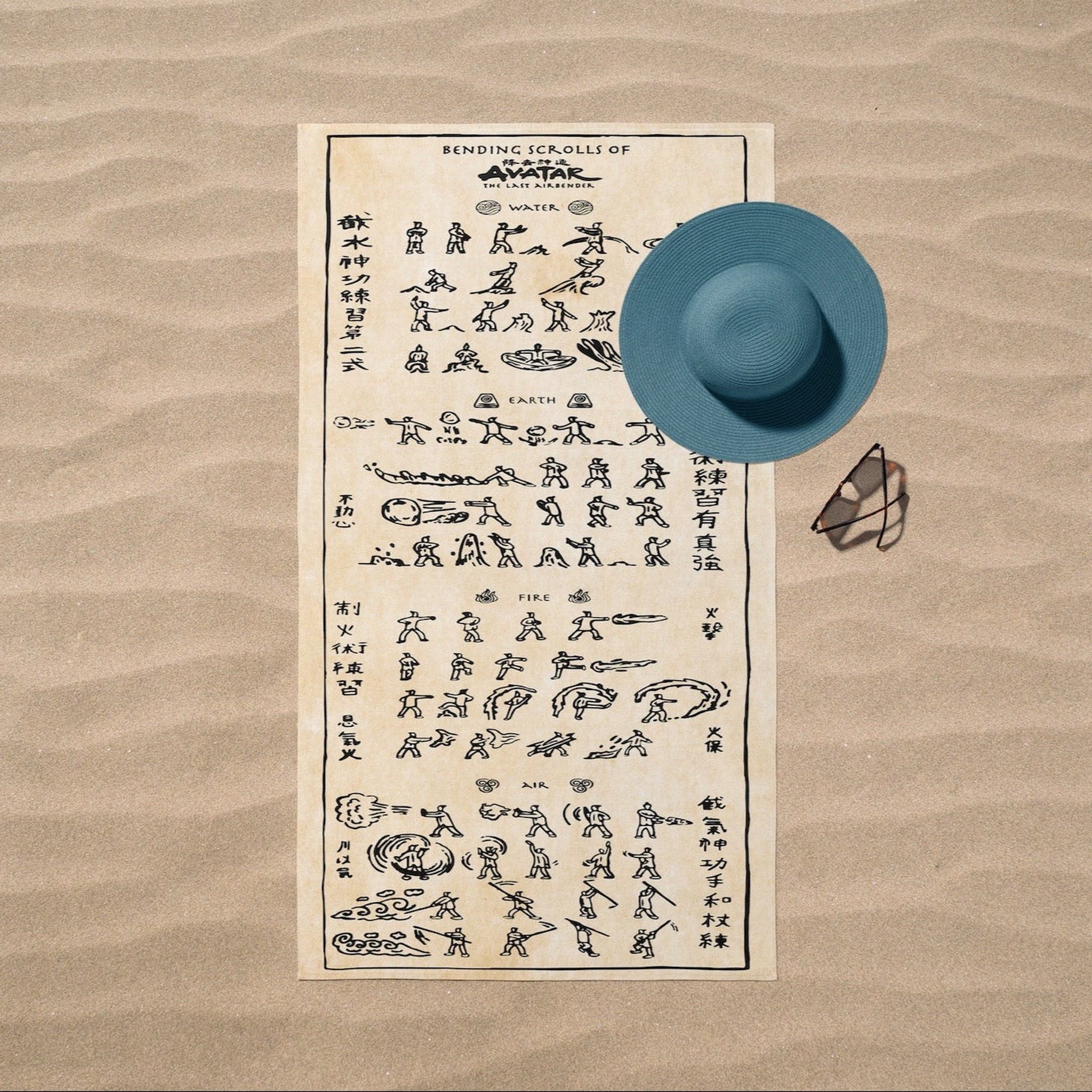 Avatar The Last Airbender Bending Scrolls Plaj Havlusu