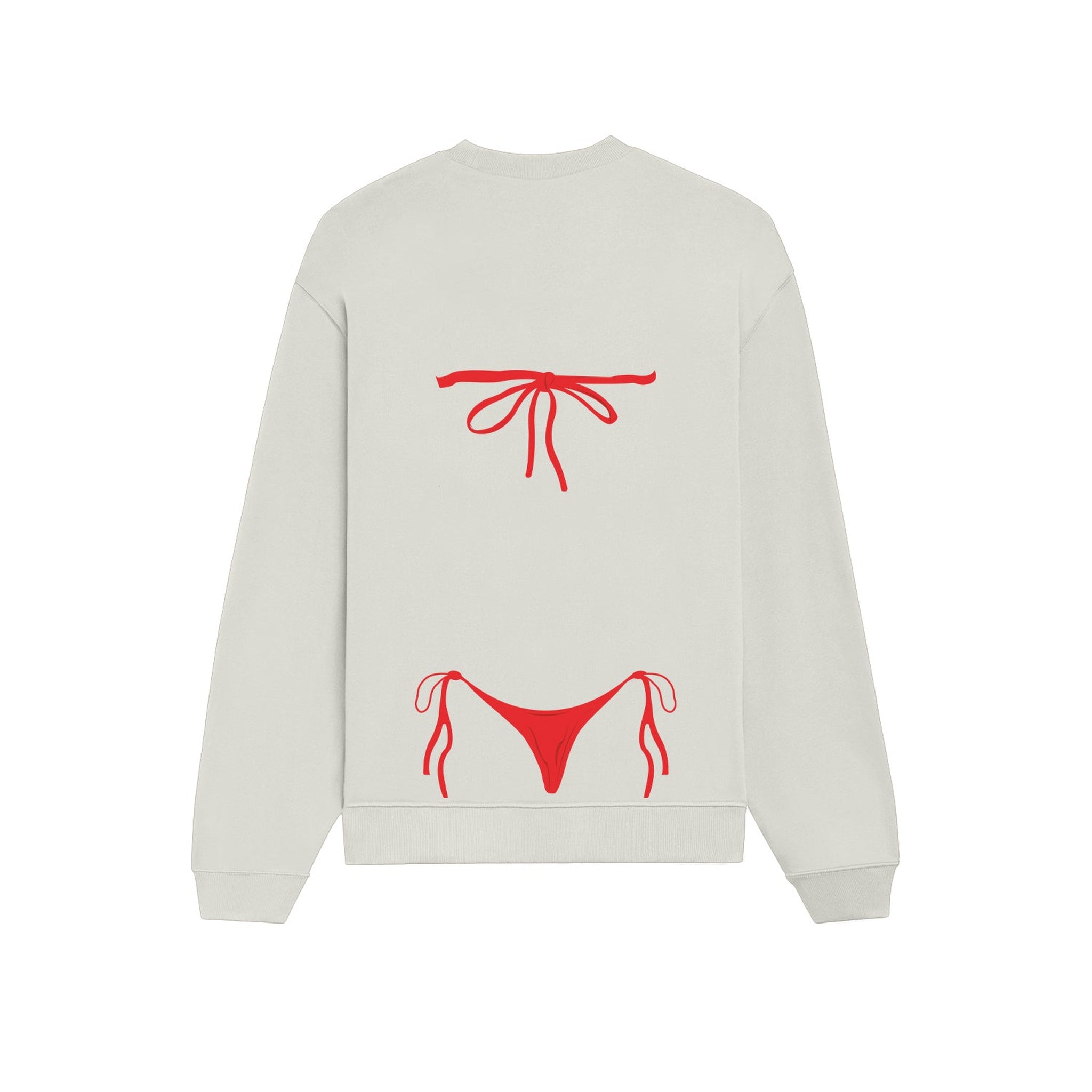 Red Bikini Oversize Sweatshirt