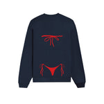 Red Bikini Oversize Sweatshirt