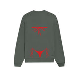 Red Bikini Oversize Sweatshirt