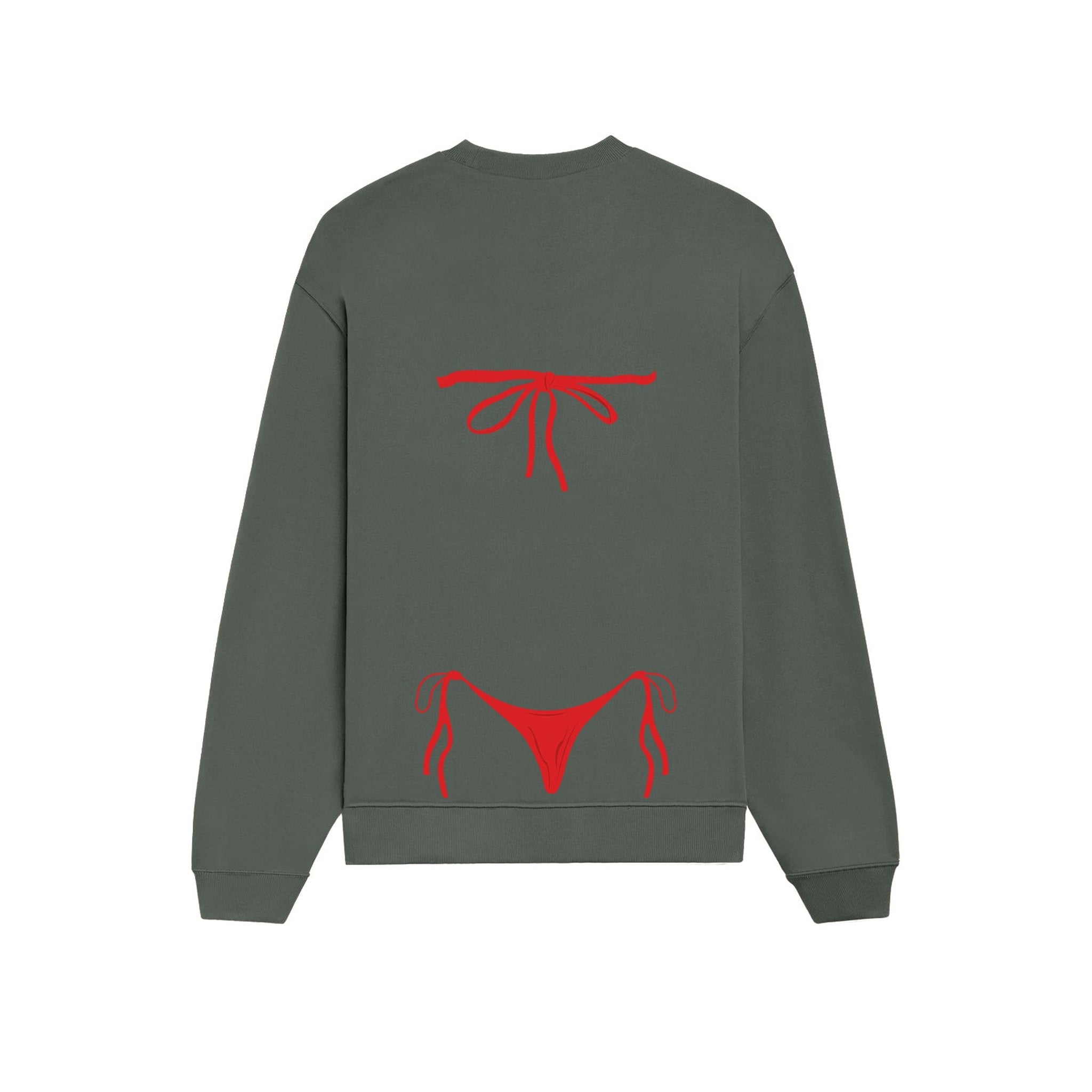 Red Bikini Oversize Sweatshirt