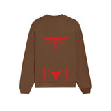 Red Bikini Oversize Sweatshirt