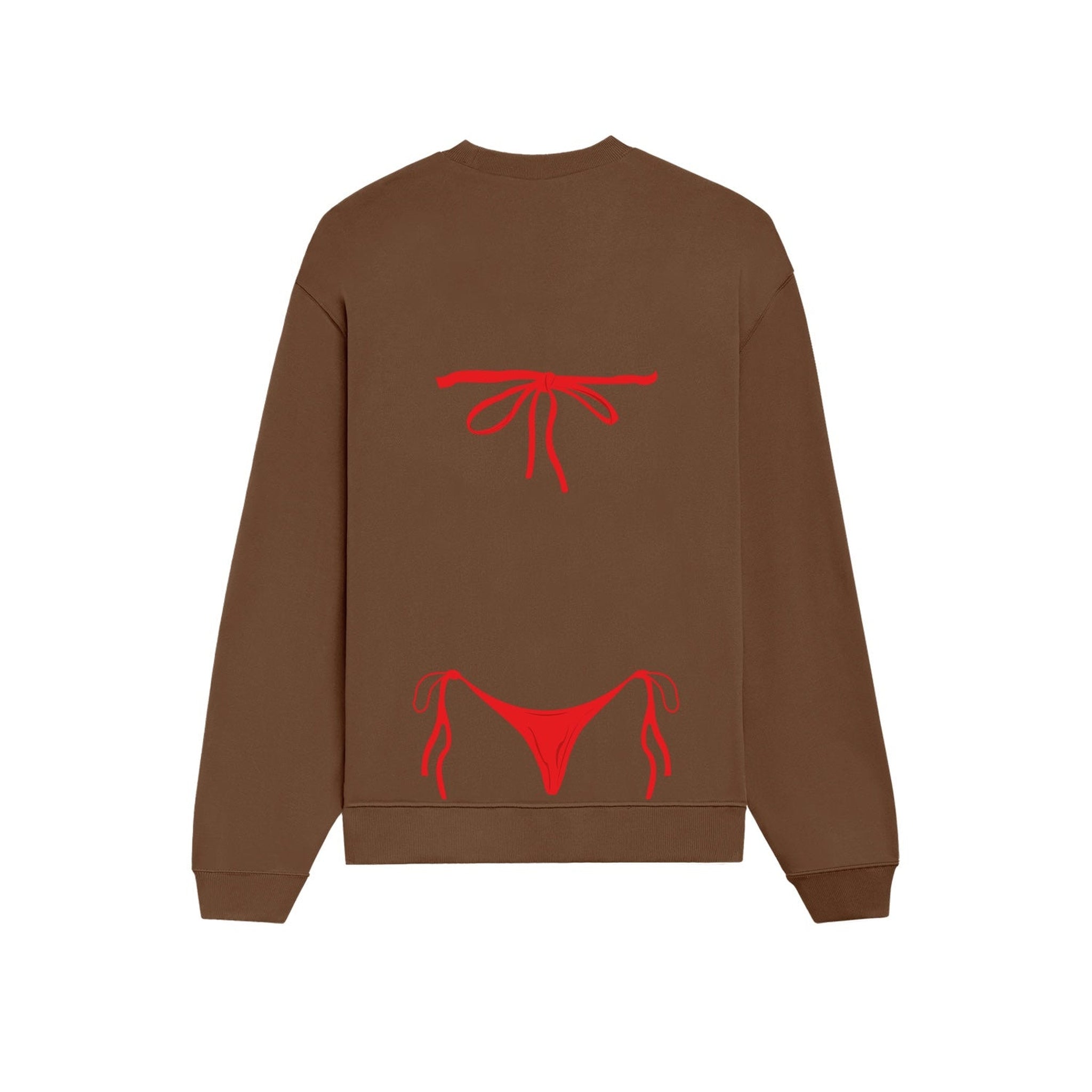 Red Bikini Oversize Sweatshirt