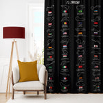 All Tracks Black / Formula 1 Pistleri Perde
