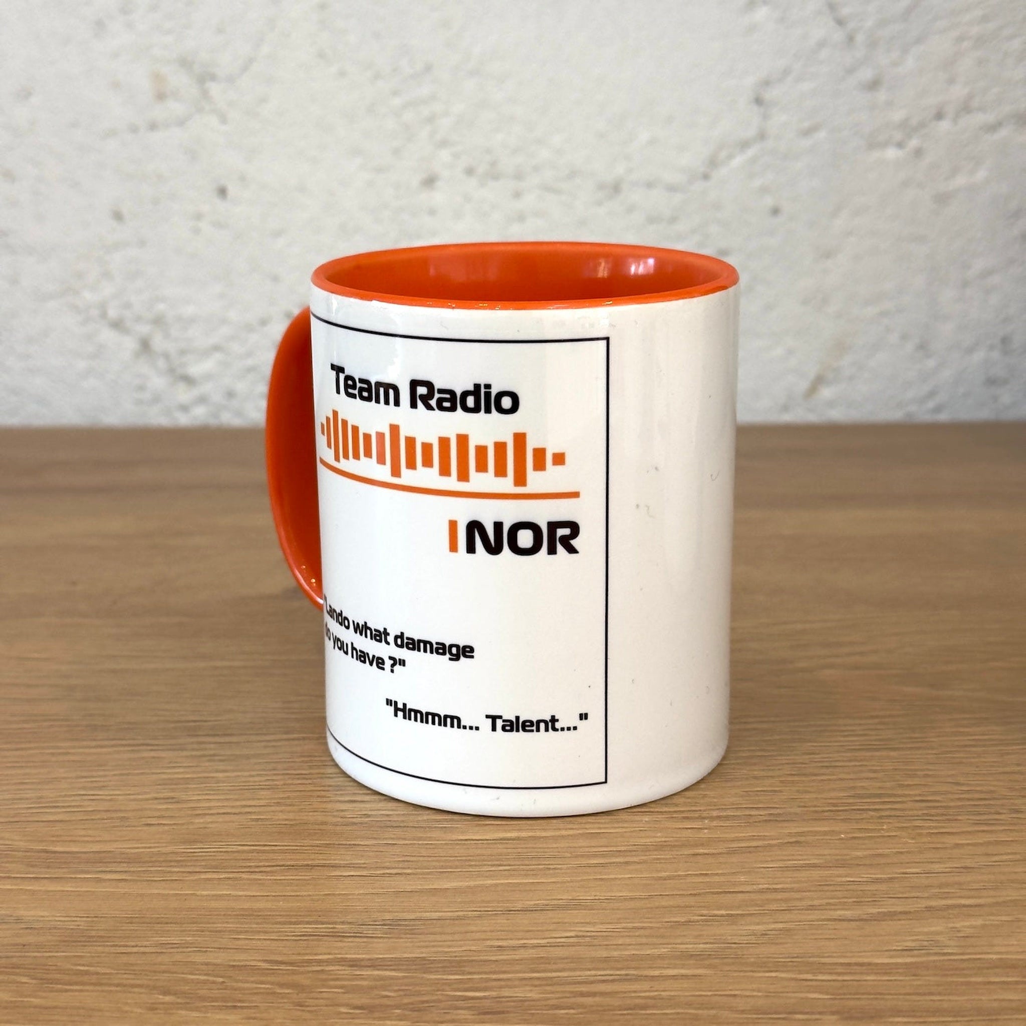 Mclaren Team Radio / Lando Norris - Hmmm Talent Turuncu Kulplu Bardak