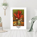 Vase with Red Gladioli Poster