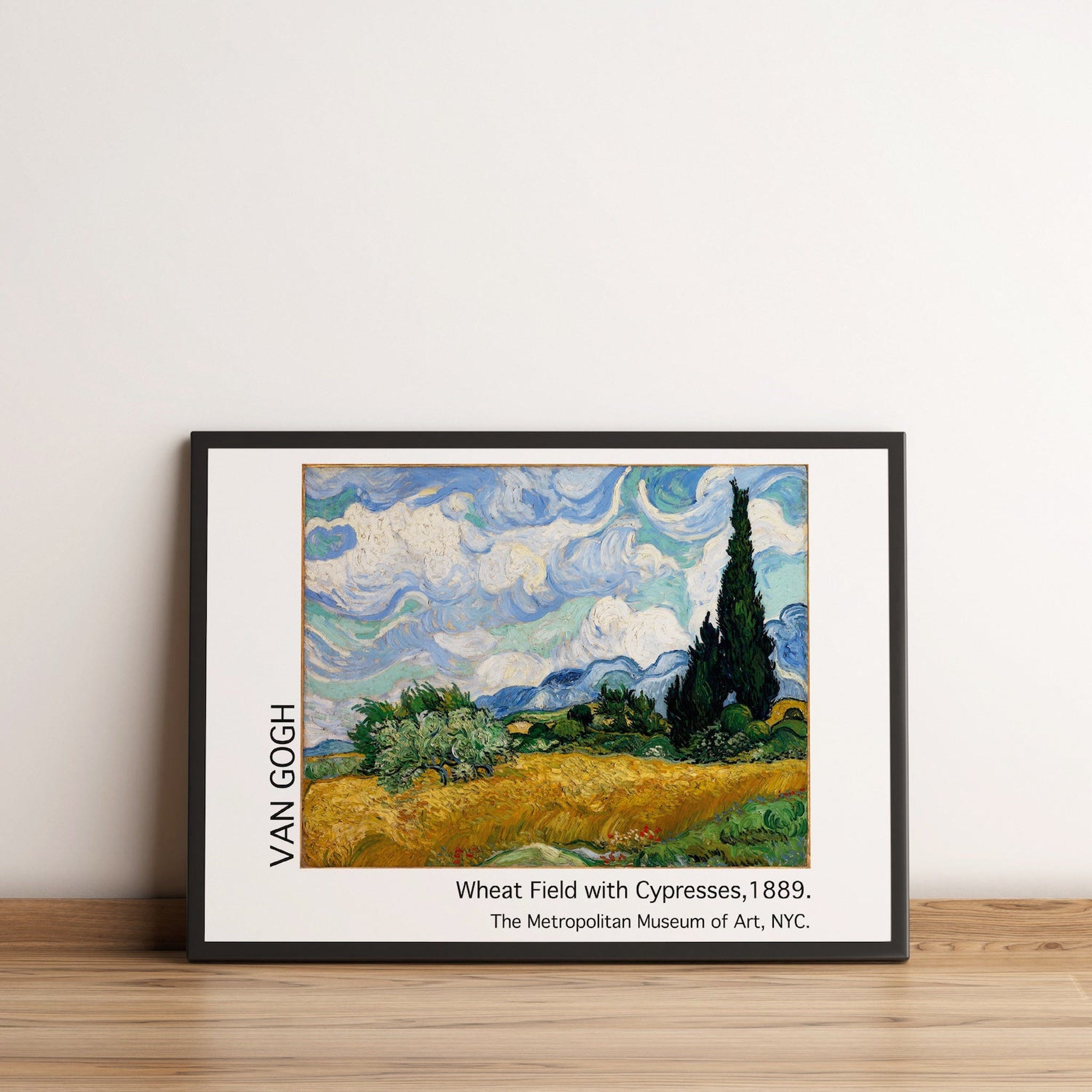 Wheat Field with Cypresses - Selvi Ağaçlı Buğday Tarlası Poster