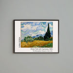 Wheat Field with Cypresses - Selvi Ağaçlı Buğday Tarlası Poster
