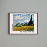 Wheat Field with Cypresses - Selvi Ağaçlı Buğday Tarlası Poster
