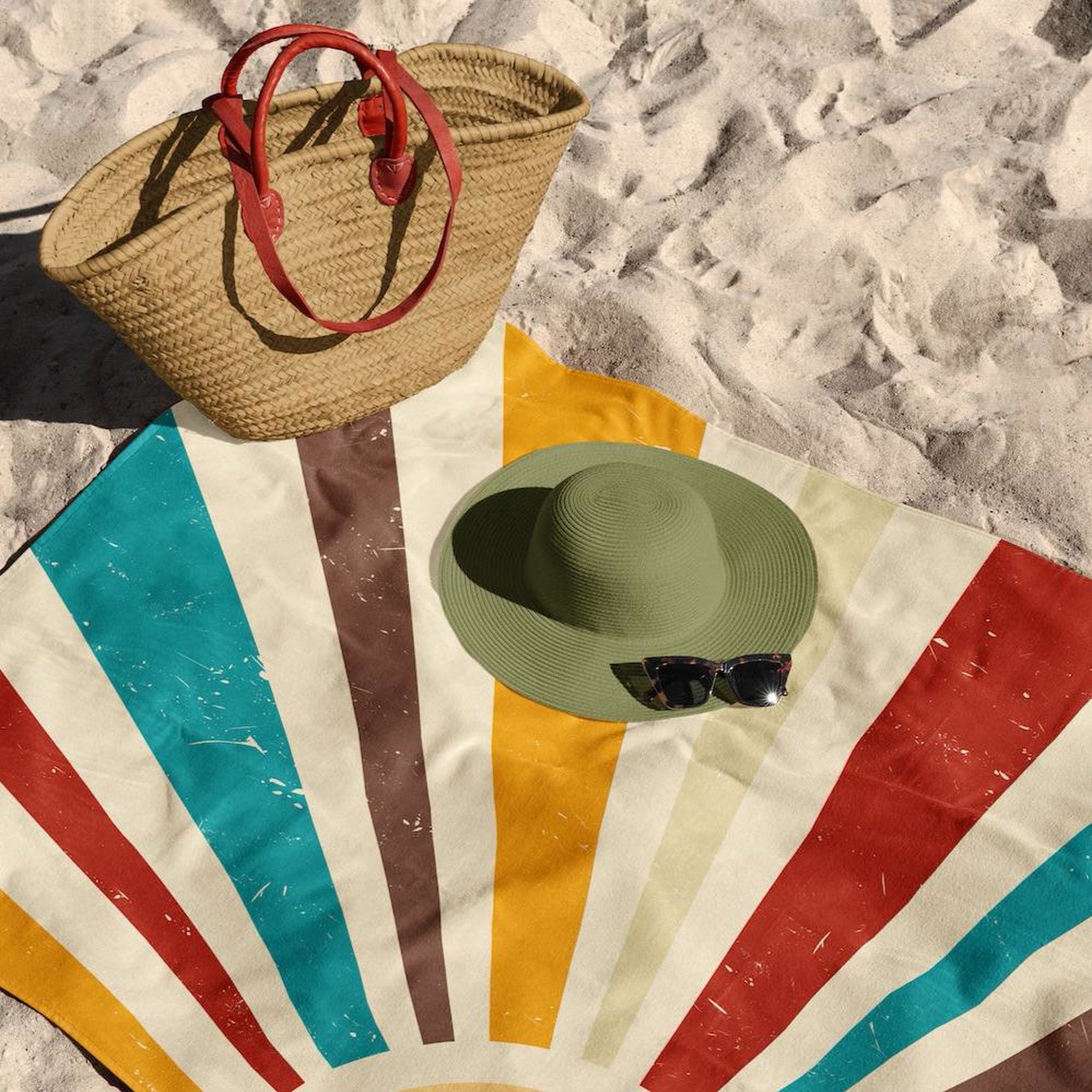 Here Comes The Sun / Retro Plaj Havlusu