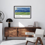 Fırtına Bulutları Altında Buğday Tarlası Poster