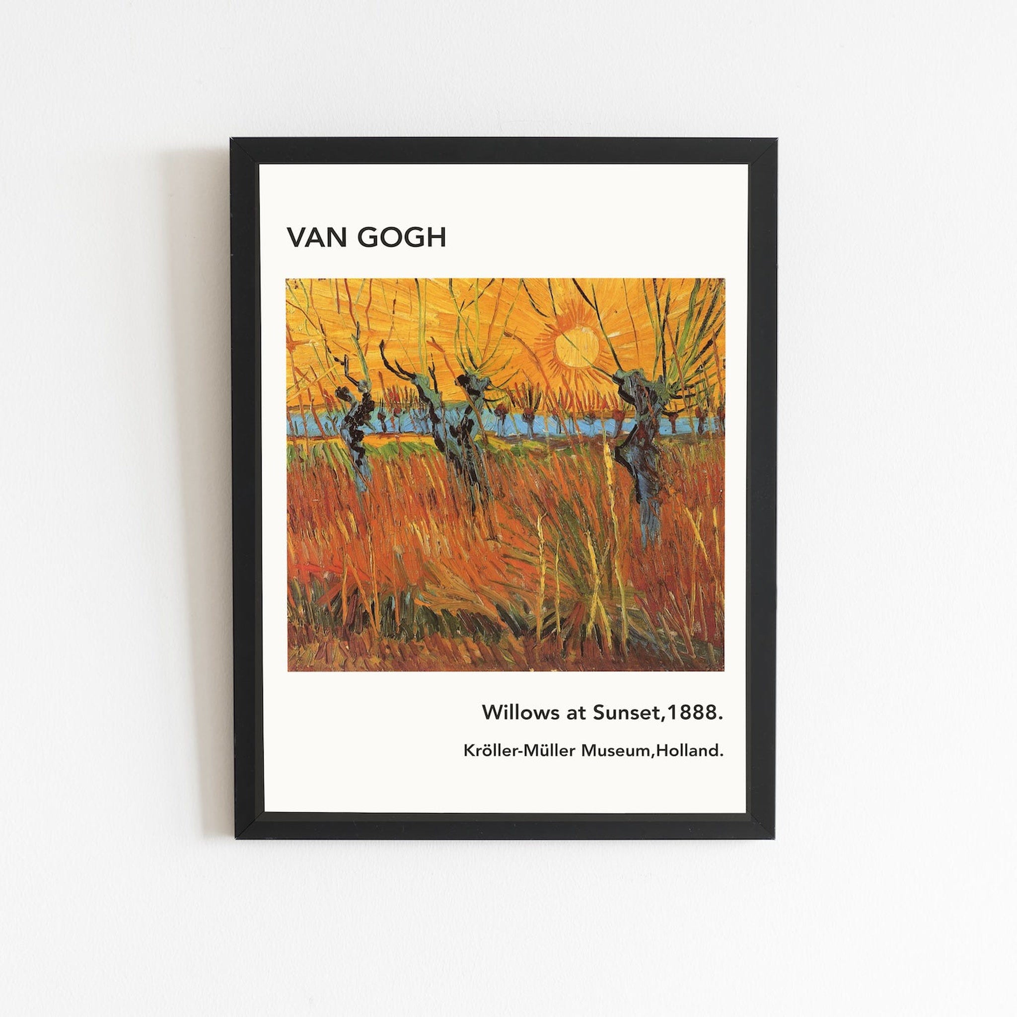 Gün Batımında Söğütler Poster