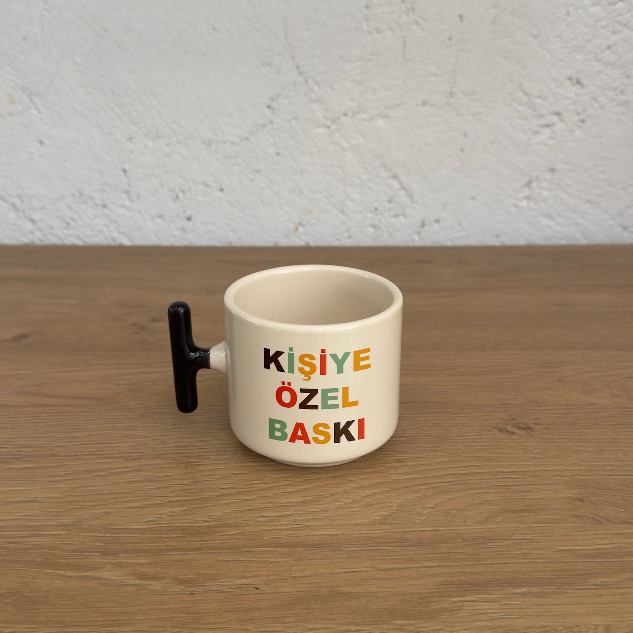 Kişiye Özel Renkli T Kulplu Kupa