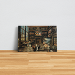 Interior of a Collector's Gallery of Paintings and Objets d'Art Kanvas Tablo
