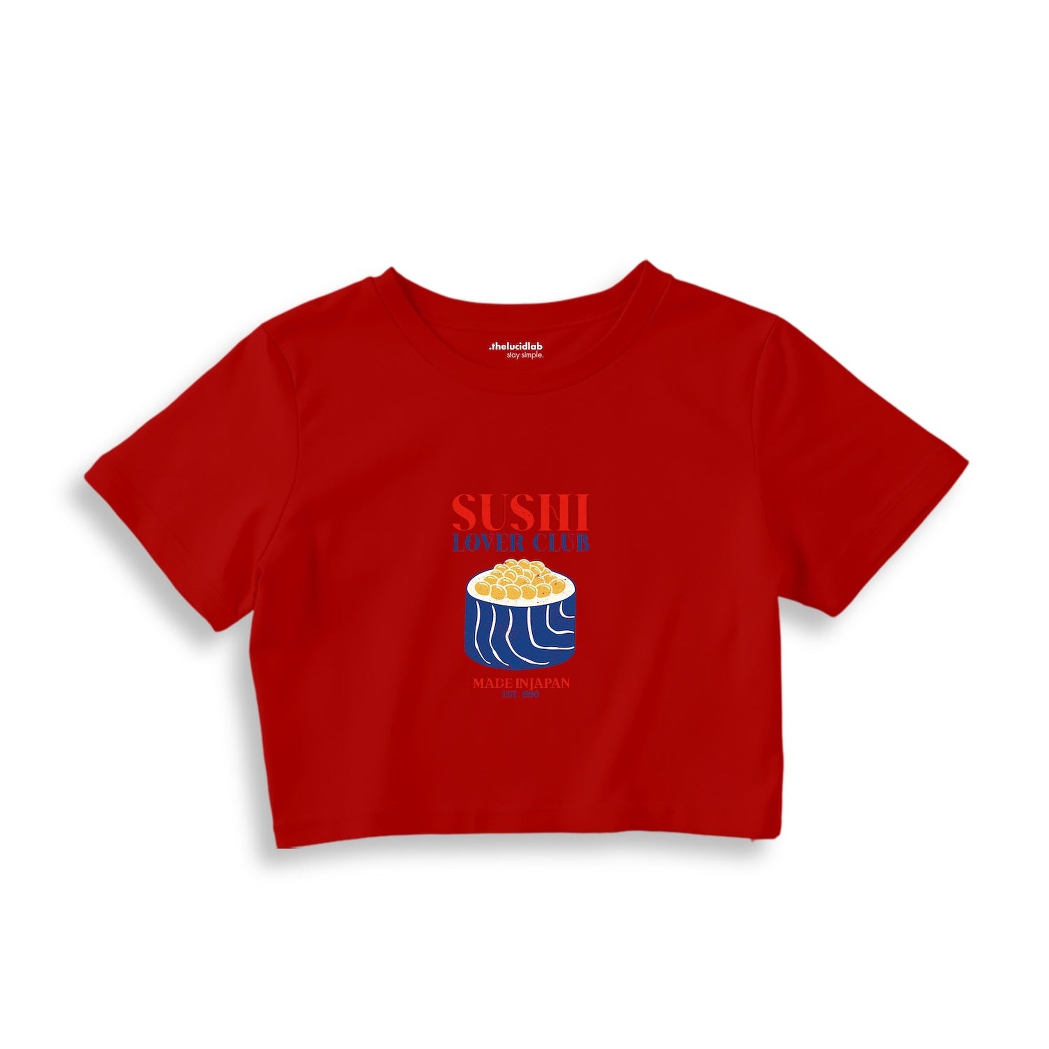 Sushi Lover Club Crop Tişört