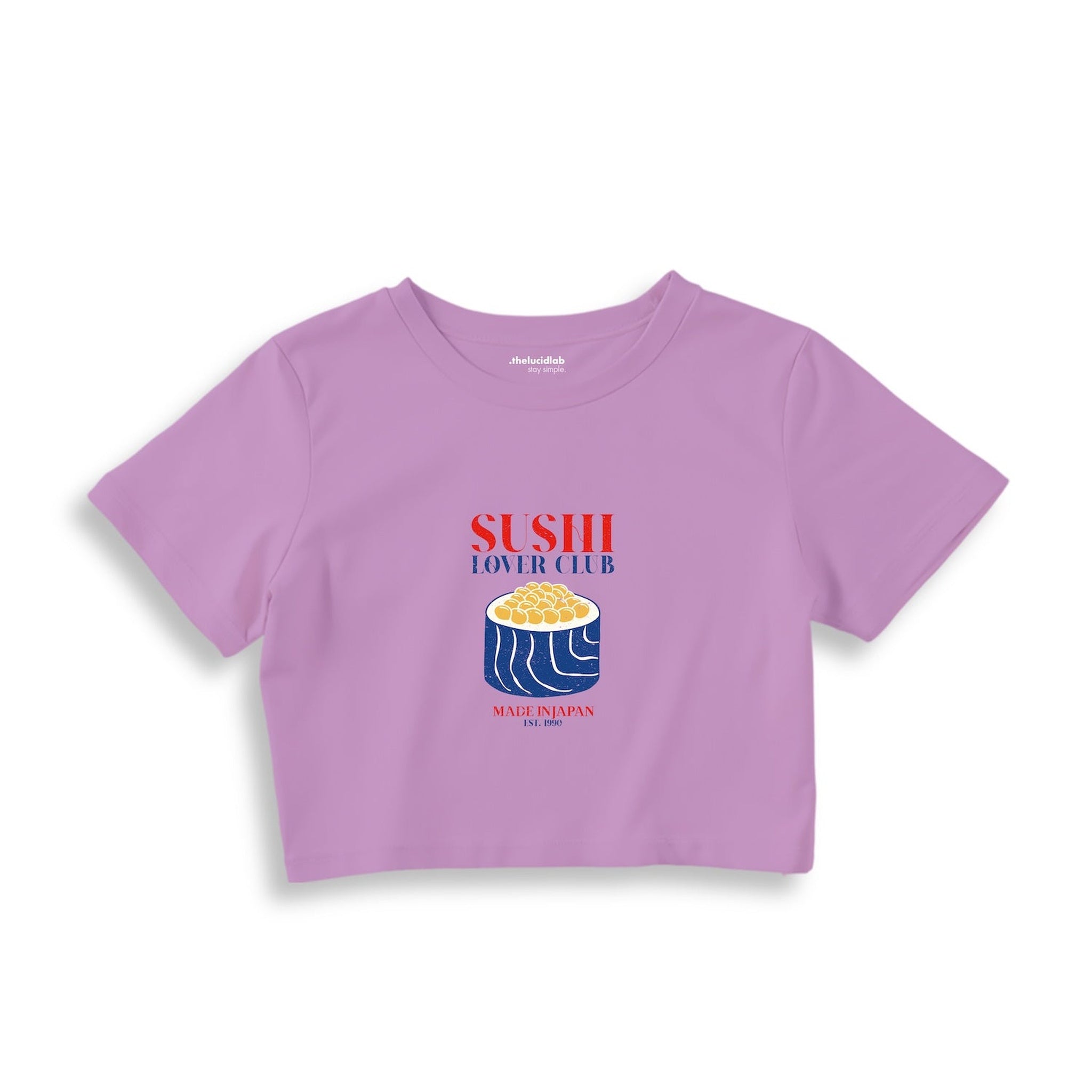 Sushi Lover Club Crop Tişört