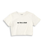 No Bra Club Crop Tişört