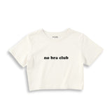 No Bra Club Crop Tişört