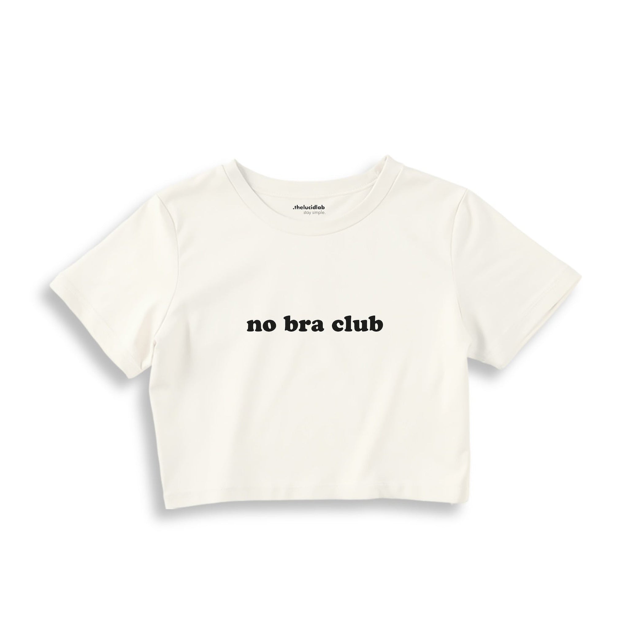 No Bra Club Crop Tişört