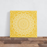 Yellow Mandala Kanvas Tablo