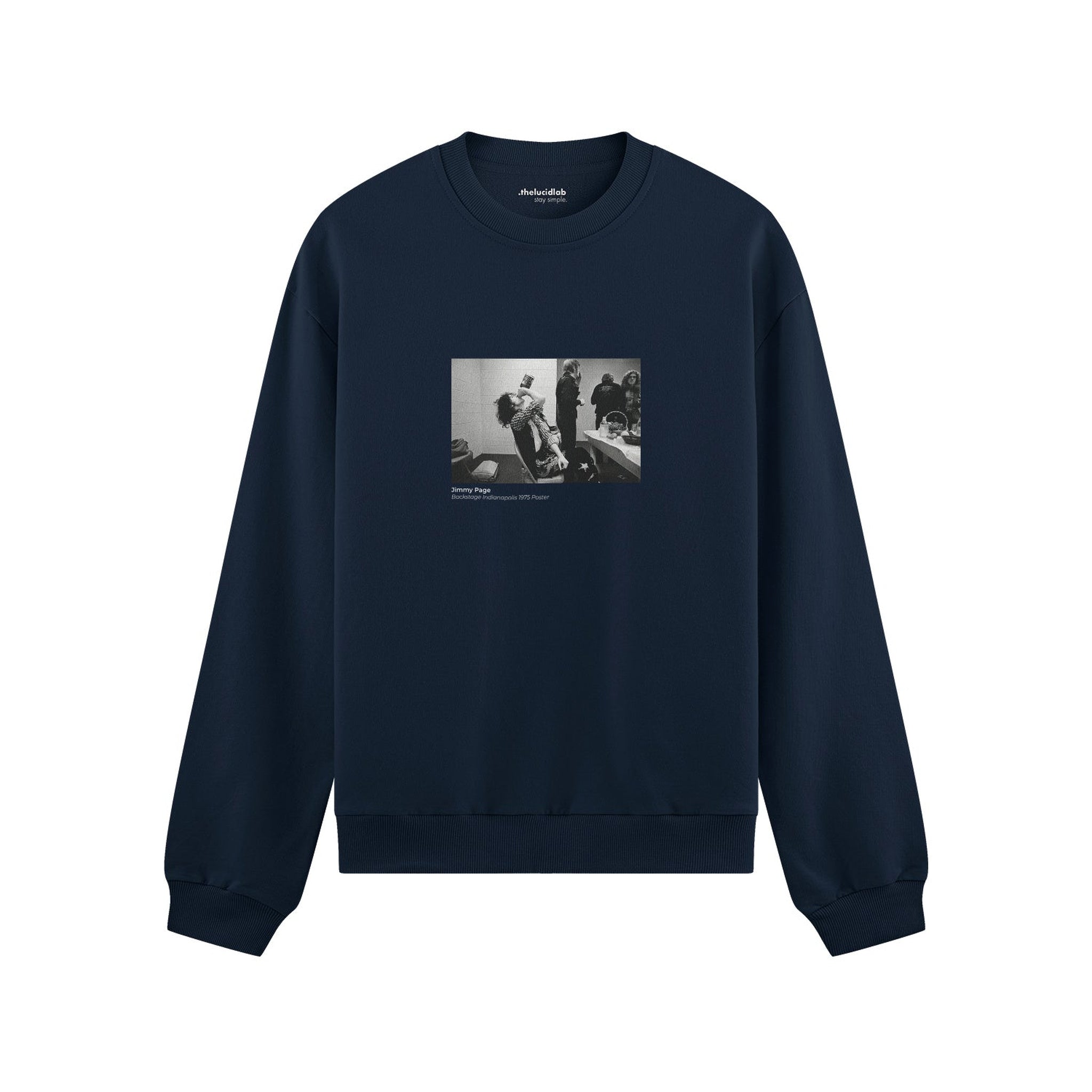 Jimmy Page Backstage Indianapolis 1975 Oversize Sweatshirt