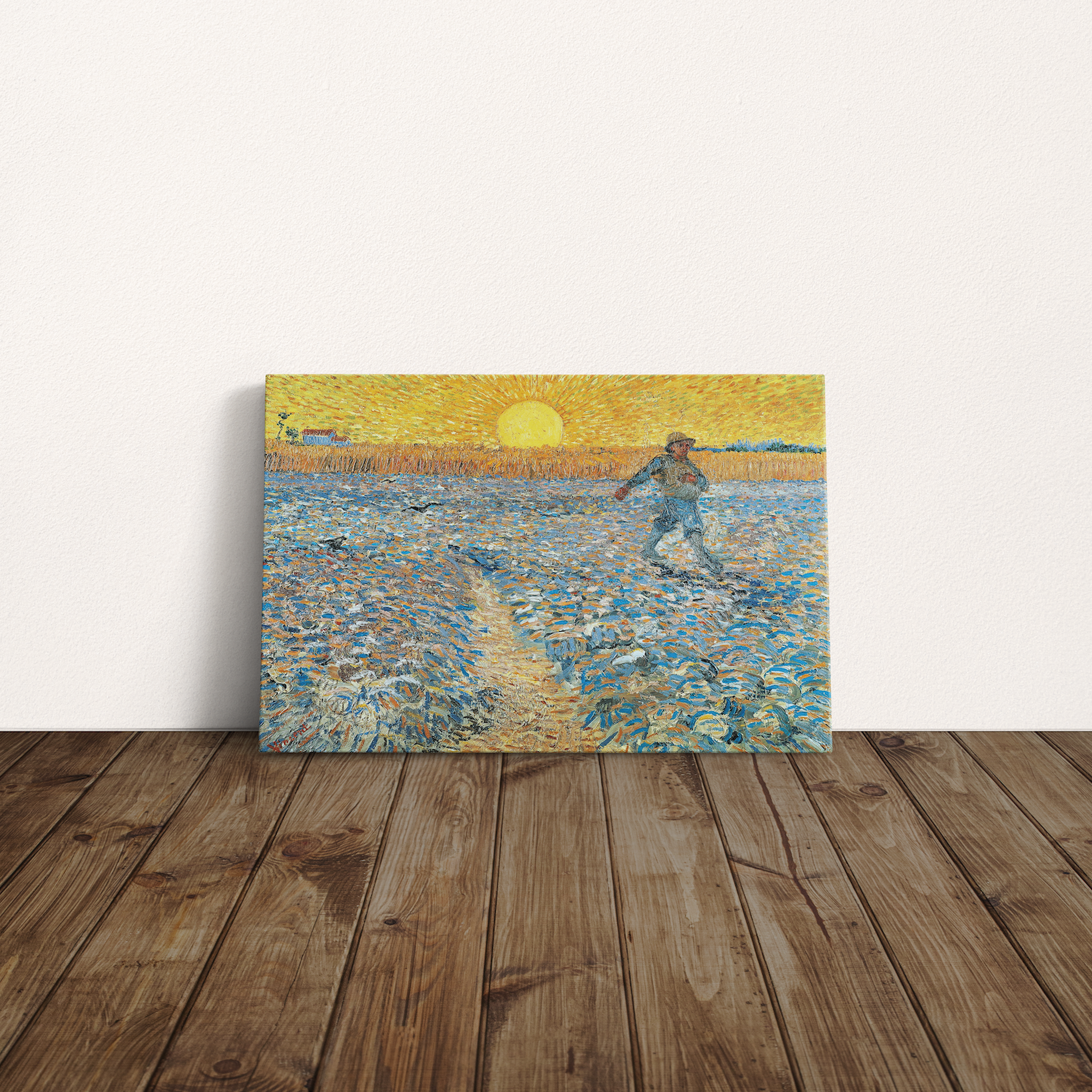 Sower at Sunset Kanvas Tablo