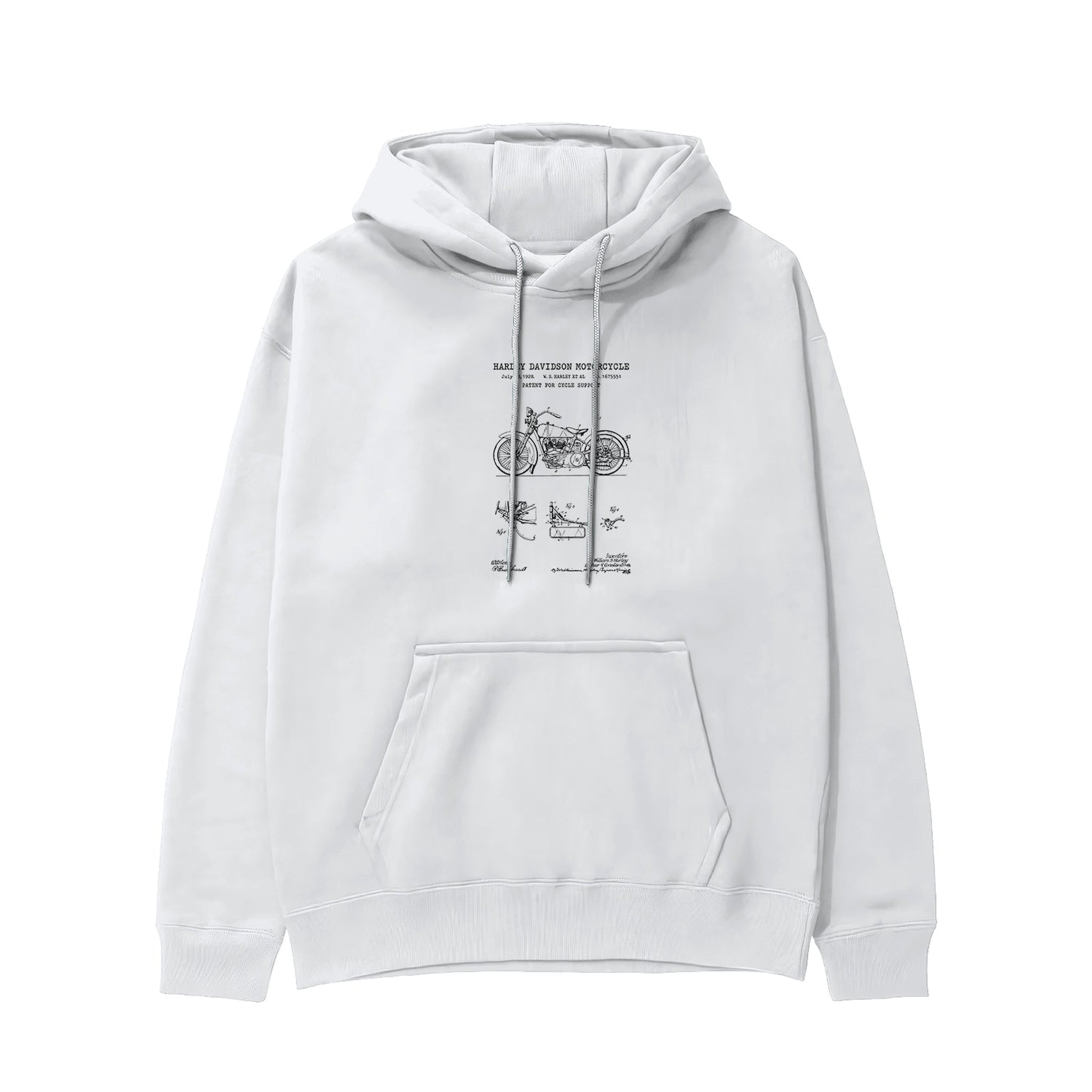 Harley Davidson Model 28B Motosiklet Hoodie