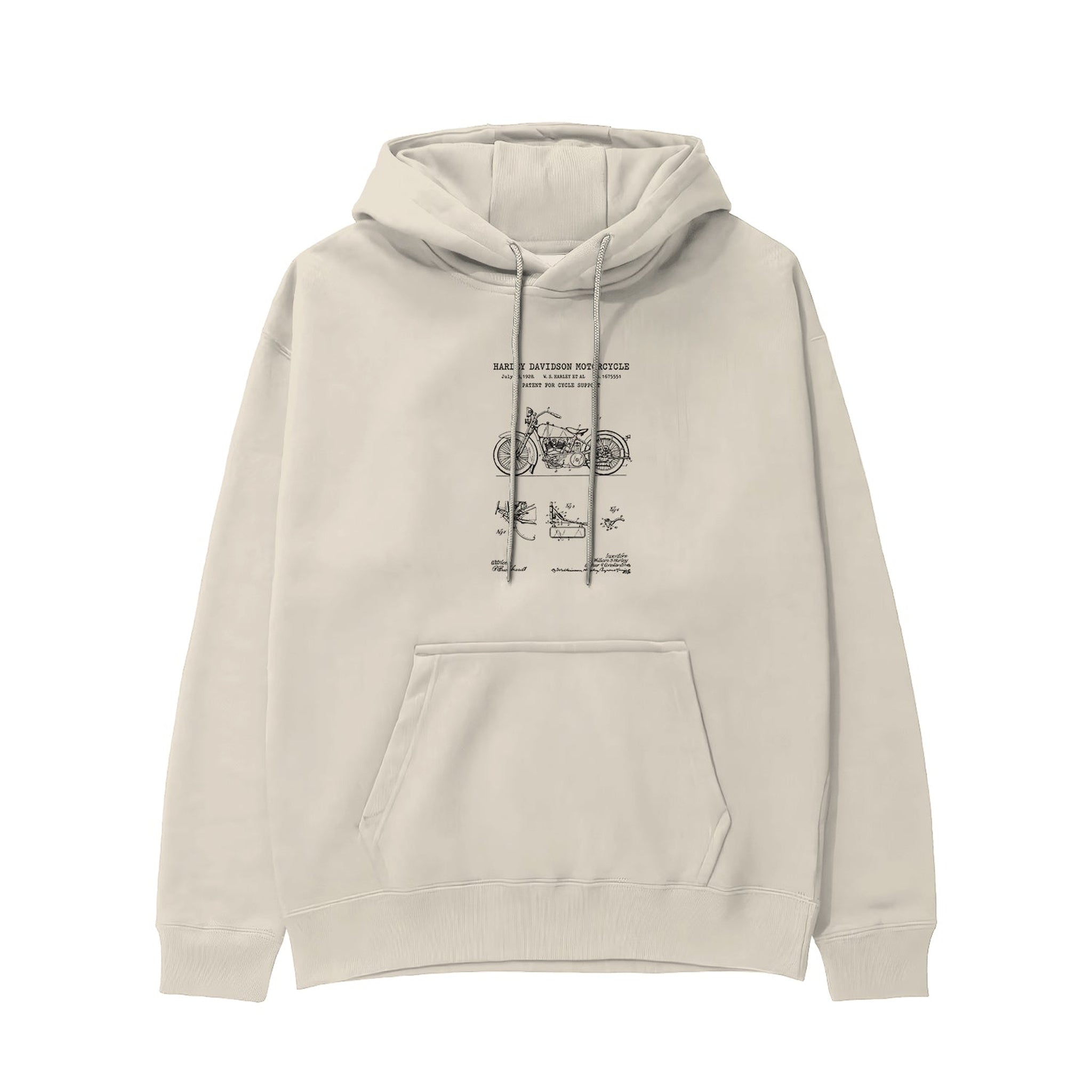 Harley Davidson Model 28B Motosiklet Hoodie