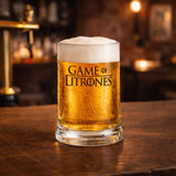 Game of Litrones / Yazılı Paşabahçe Kulplu Bira Bardağı