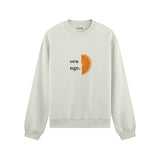 Orange Oversize Sweatshirt