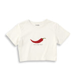 Chili Vibes Only Crop Tişört