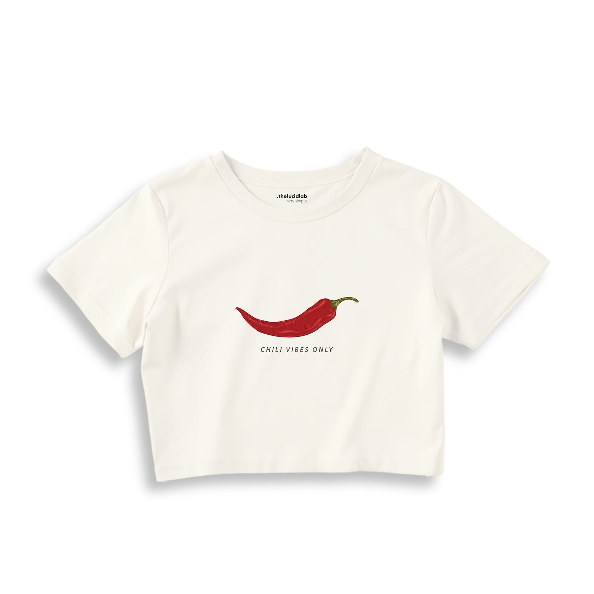 Chili Vibes Only Crop Tişört
