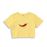 Chili Vibes Only Crop Tişört