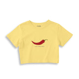Chili Vibes Only Crop Tişört